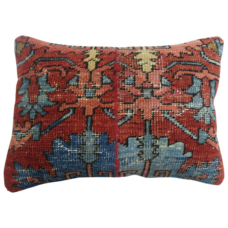 Antique Persian Serapi Lumbar Pillow at 1stDibs