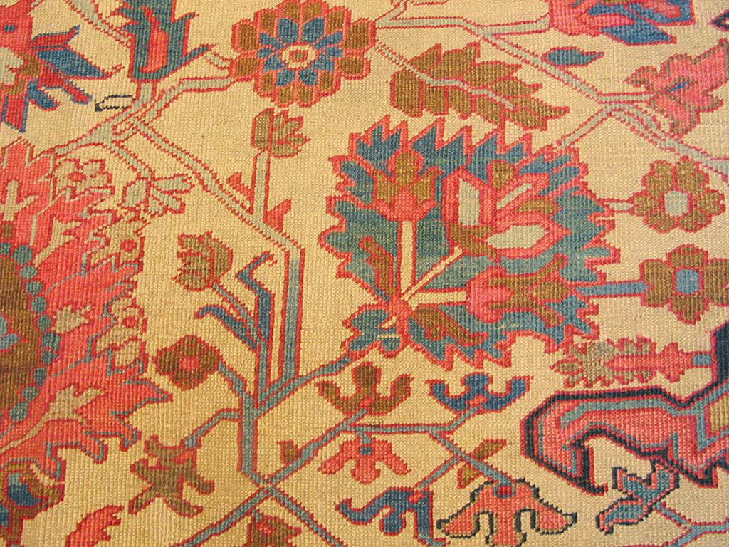 Wool Late 19th Century N.W. Persian Serapi Carpet ( 10' x 12' -305 x 365 ) For Sale