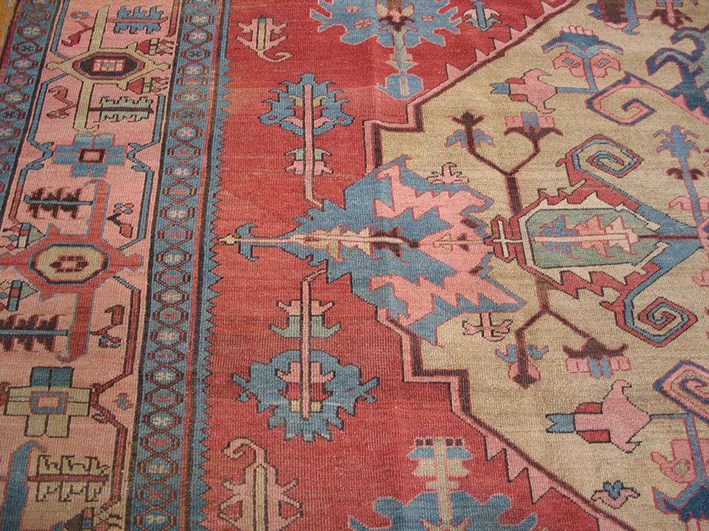 19th Century N.W. Persian Serapi Carpet ( 10