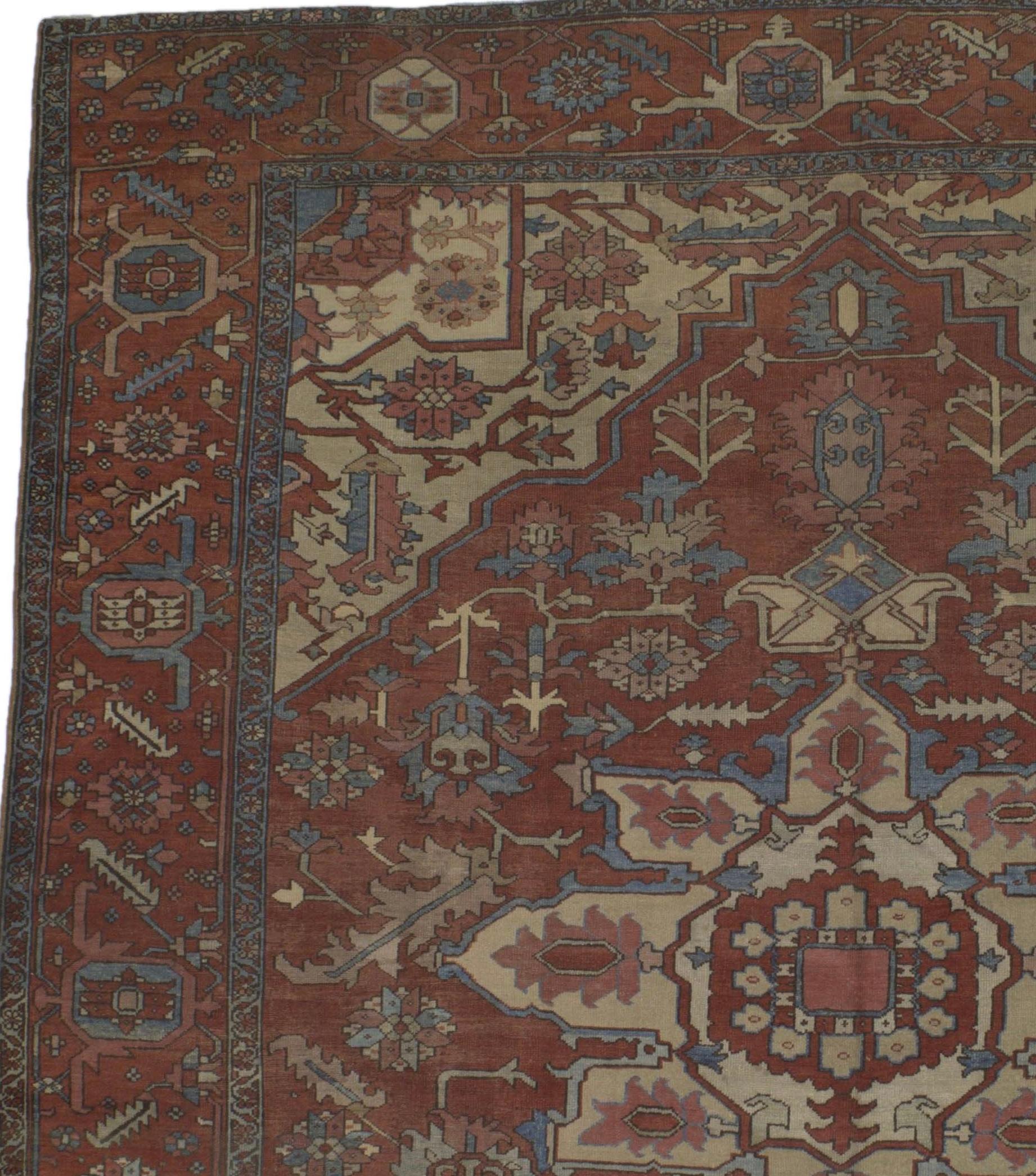 Antiker persischer Serapi-Teppich 10'4 x 12'0