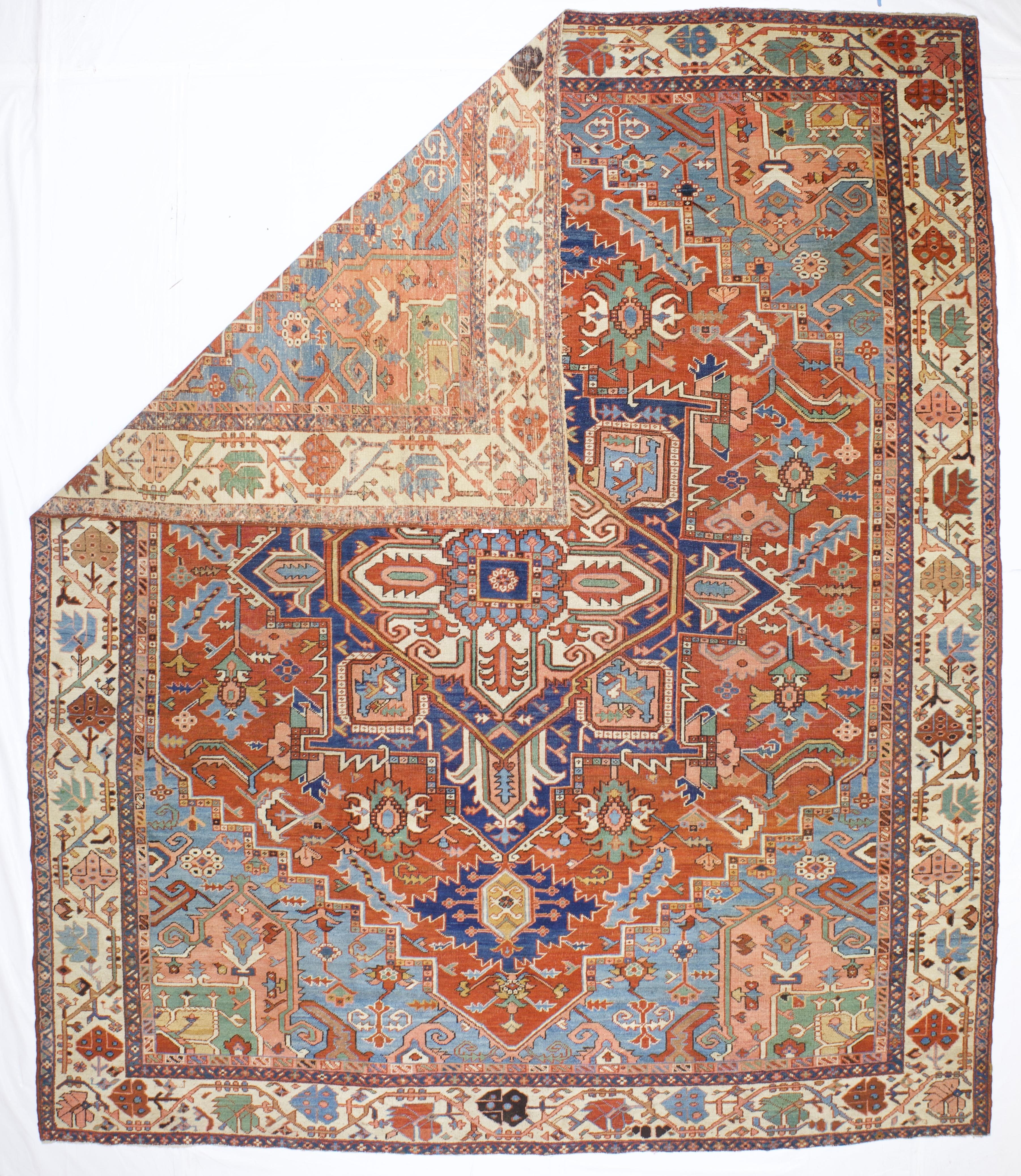Antiker persischer Serapi-Teppich 10'4