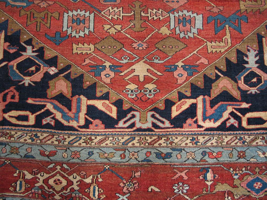 Late 19th Century N.W. Persian Serapi Carpet ( 11'5