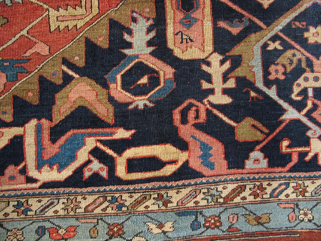 Late 19th Century N.W. Persian Serapi Carpet ( 11'5