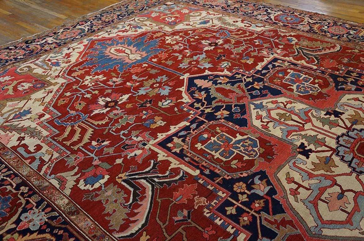 Wool Late 19th Century N.W. Persian Carpet ( 11'8