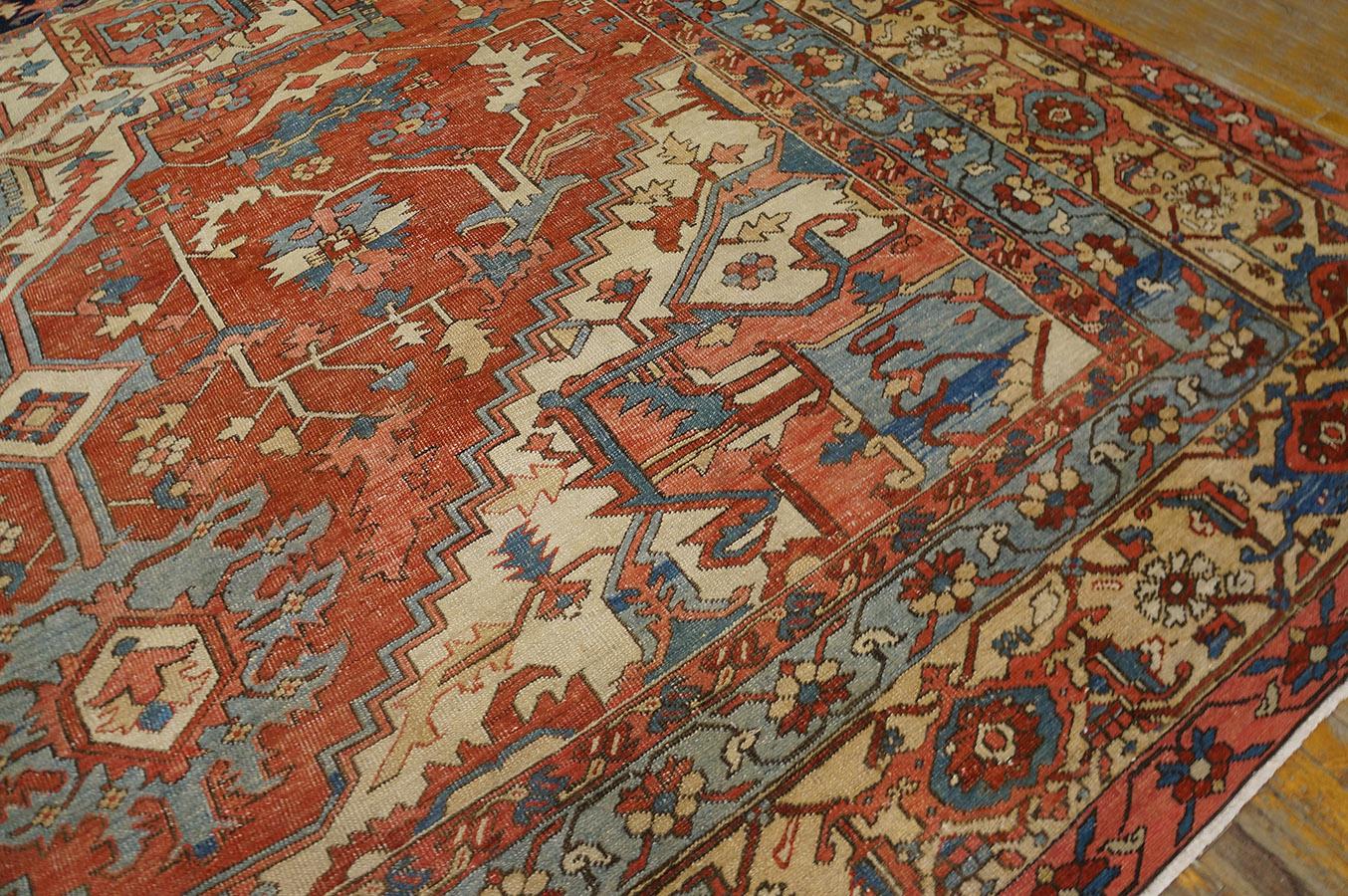 Late 19th Century Persian Serapi Carpet ( 12' x 18' - 366 x 548 cm ) For Sale 1