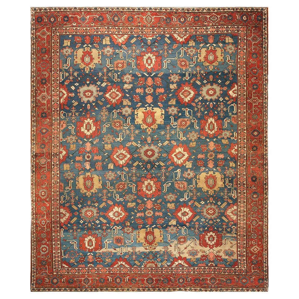 Antique Heriz Serapi Rug at 1stDibs
