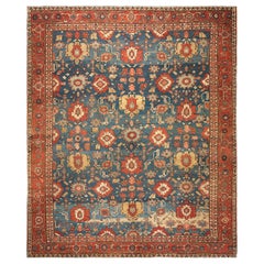 Antique Late 19th Century N.W. Persian Serapi Carpet (12' x 14' 6" - 365 x 442 cm) 
