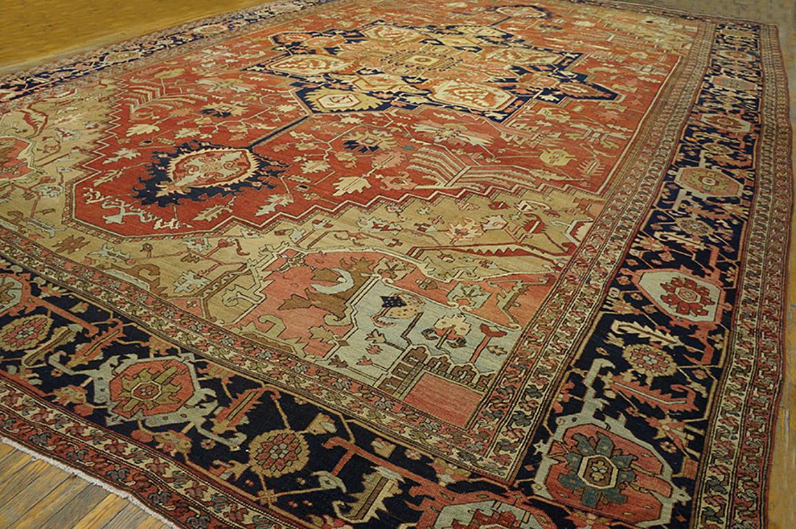 Late 19th Century 19th Century NW Persian Serapi Carpet ( 15' x 22' - 457 x 670 cm ) For Sale
