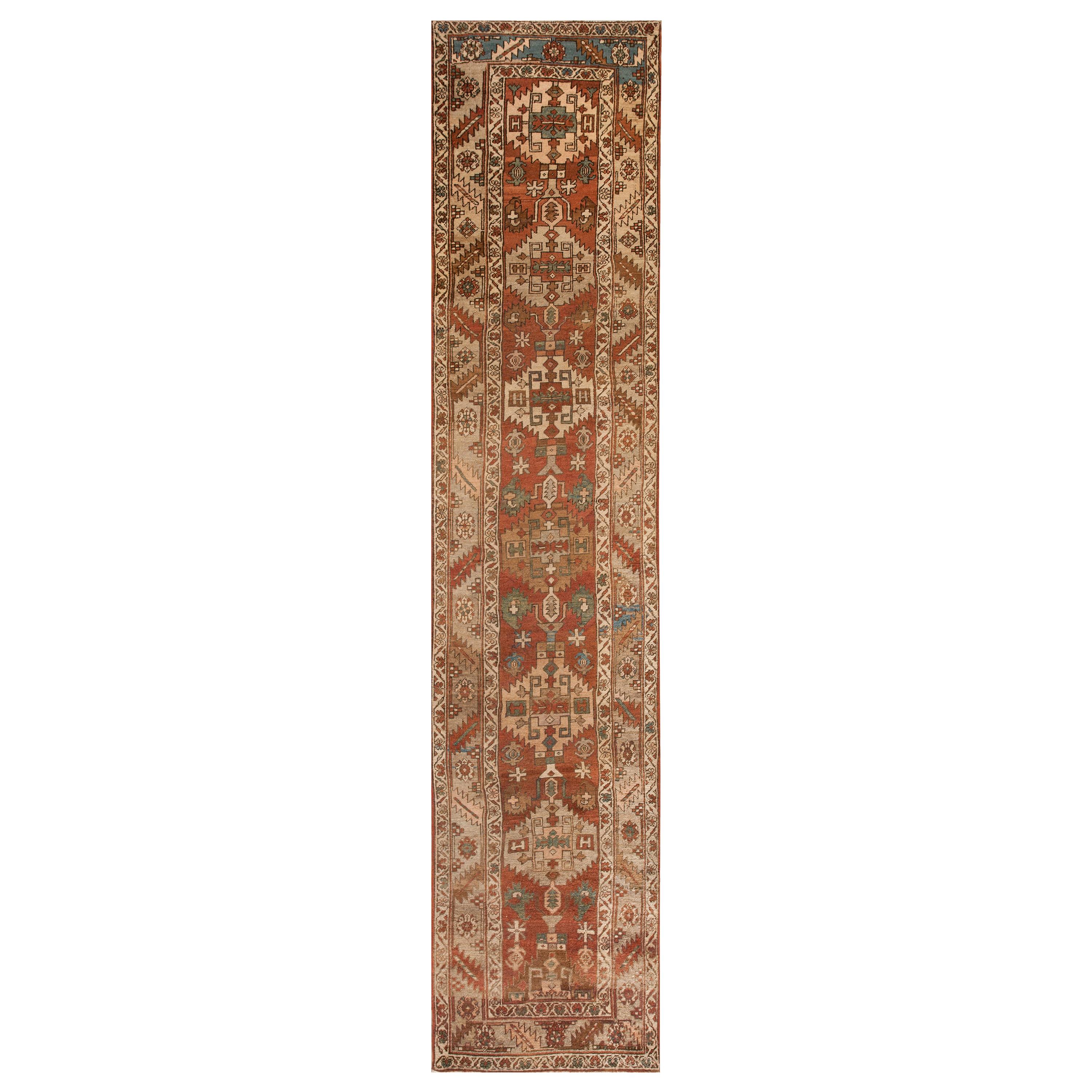 Late 19th Century N.W. Persian Serapi Carpet ( 3'2" x 13'10" - 97 x 442 ) For Sale