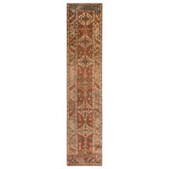 Antique Late 19th Century N.W. Persian Serapi Carpet ( 3'2" x 13'10" - 97 x 442 )