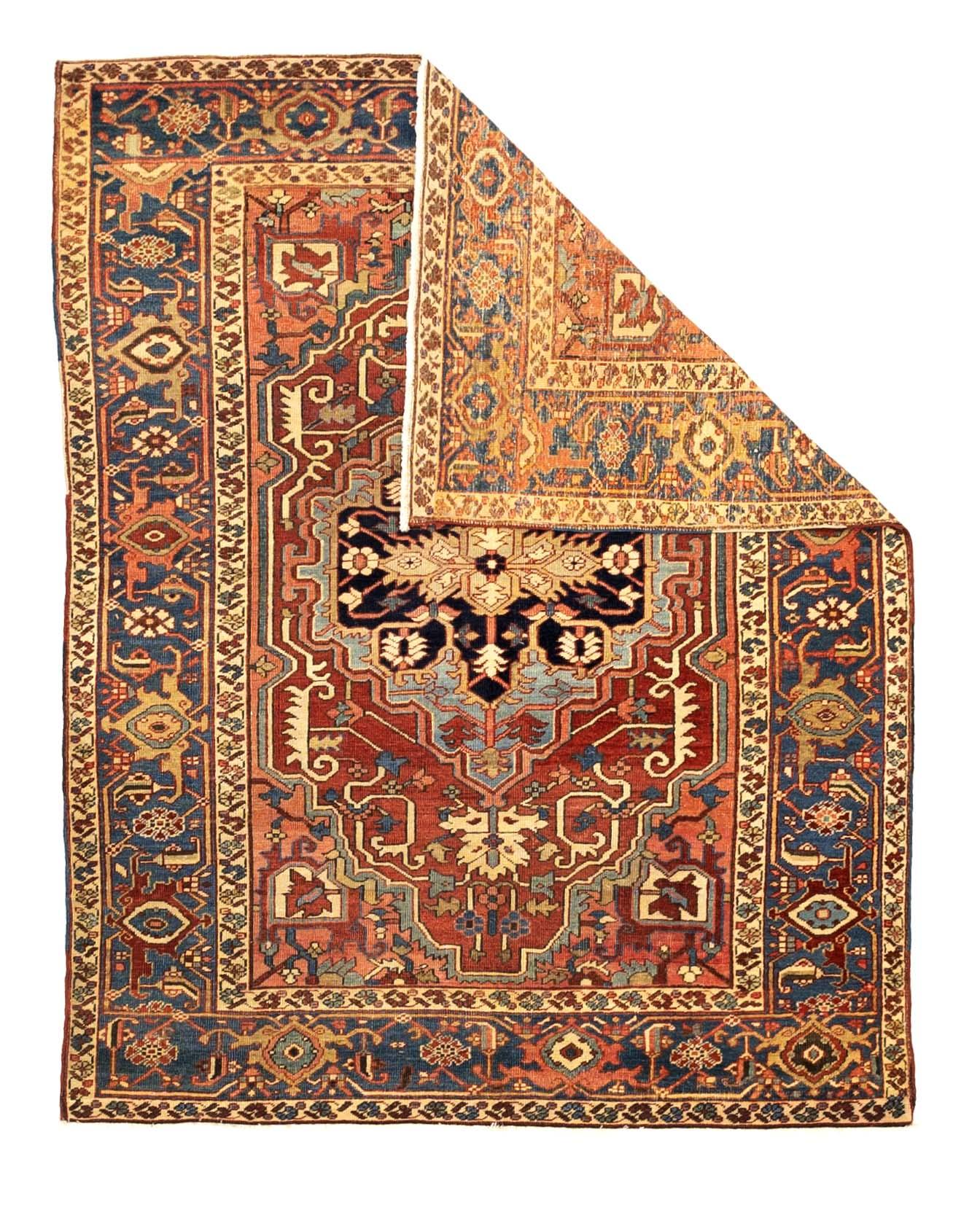 Antiker persischer Serapi-Teppich 5'2