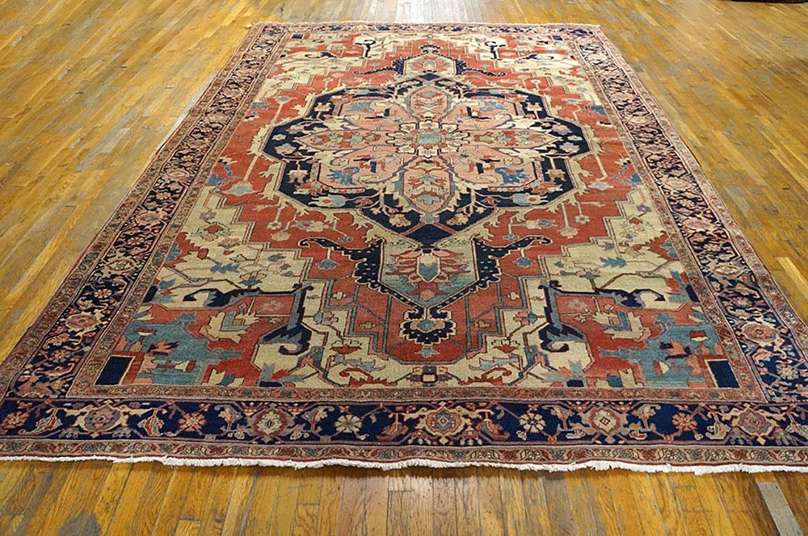 19th Century Persian Serapi Carpet ( 8'10