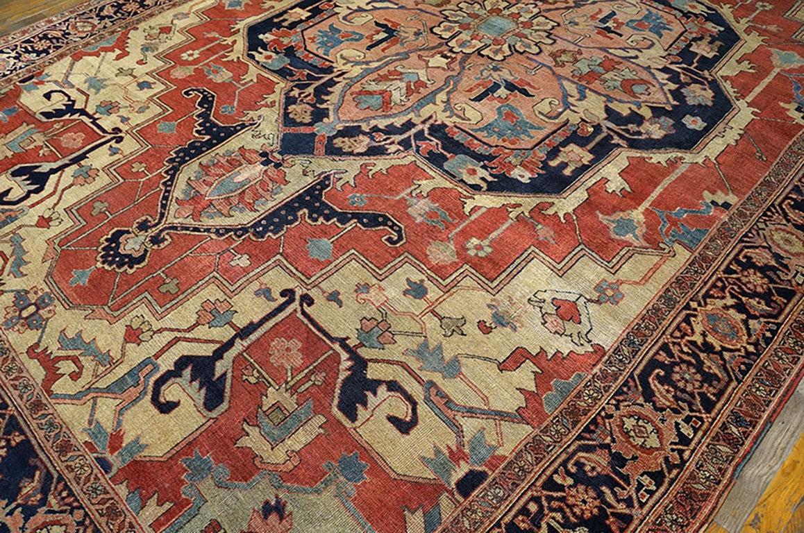 19th Century Persian Serapi Carpet ( 8'10