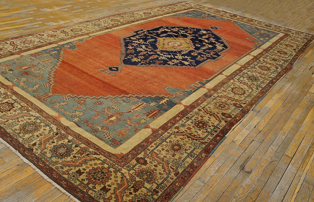 Antique Persian Serapi rug. Size; 8'3
