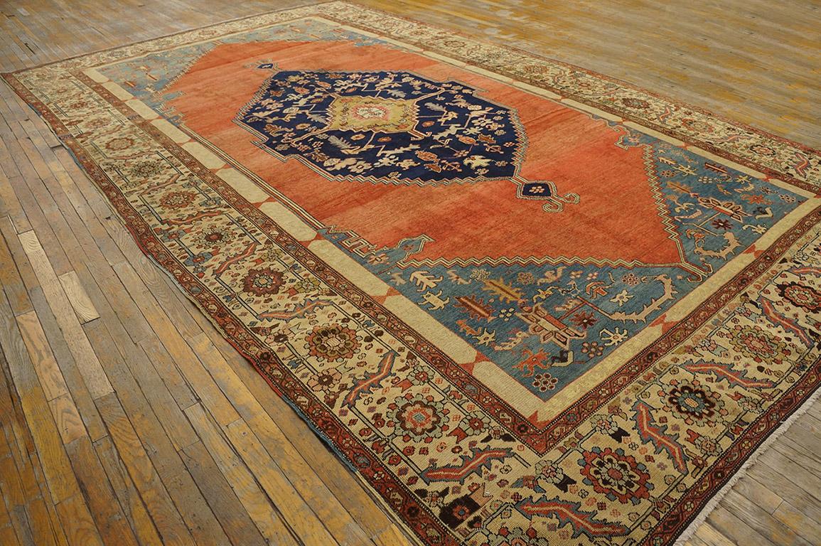 Hand-Knotted Antique Persian Serapi Rug 8' 3