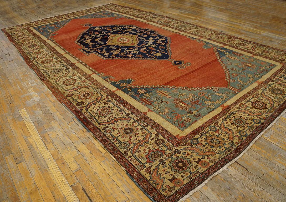 Hand-Knotted 19th Century N.W. Persian Bakshaiesh Carpet ( 8'3