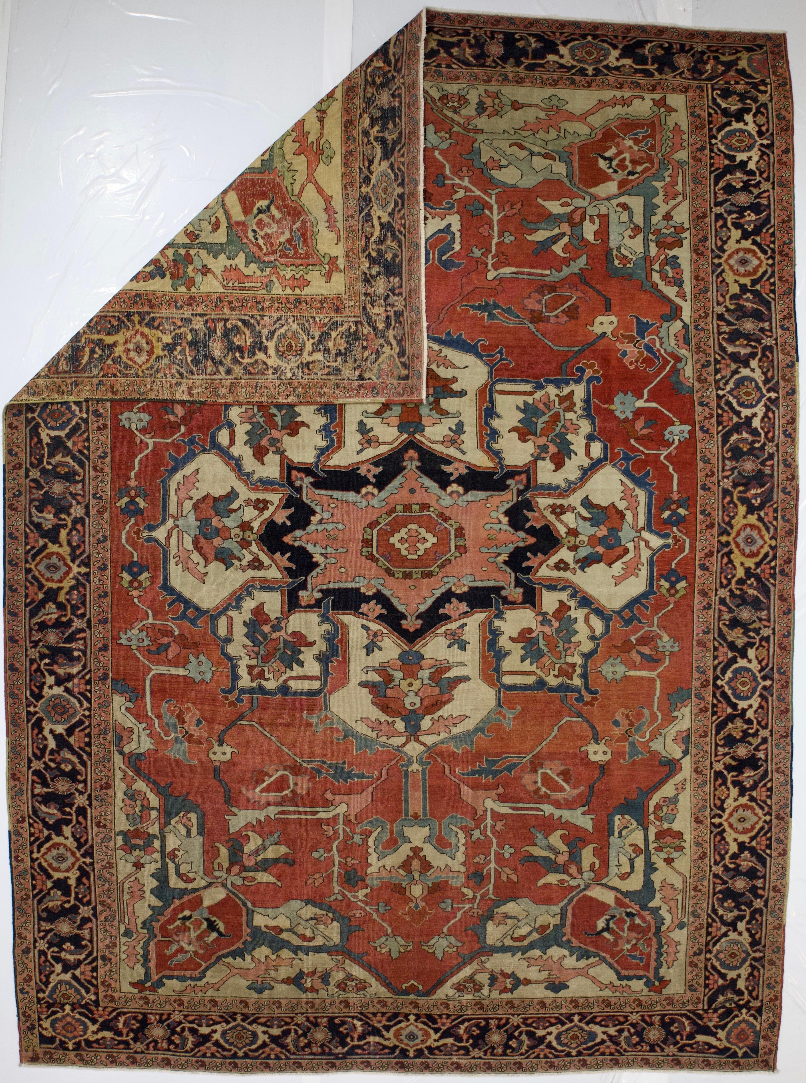 Antiker persischer Serapi-Teppich 8'5