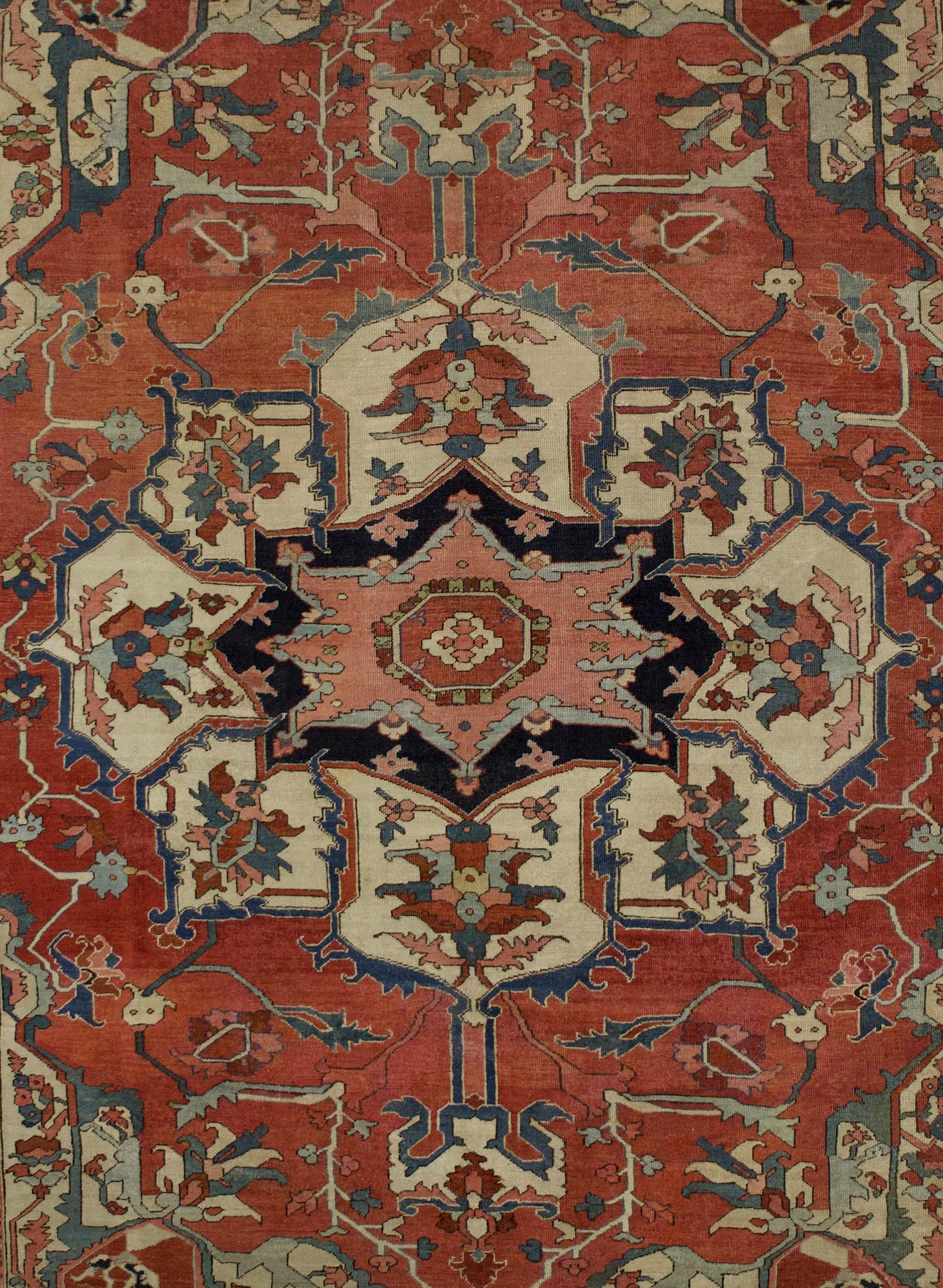 Antiker persischer Serapi-Teppich 8'5