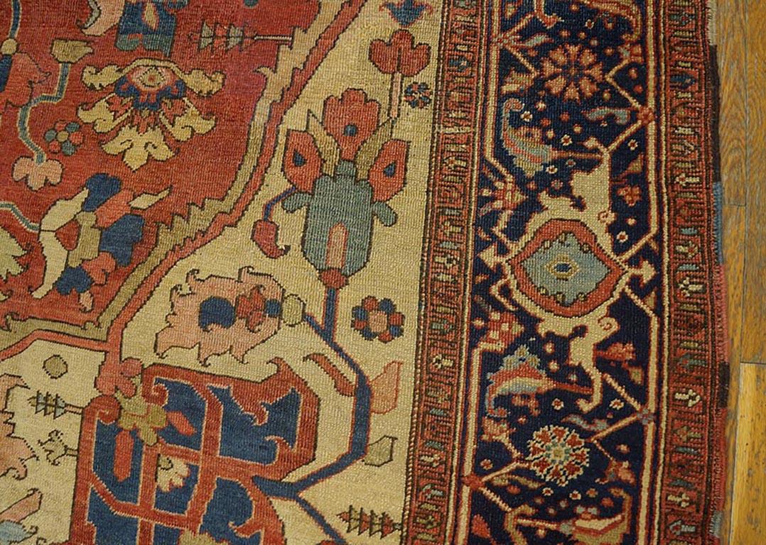 Antique Persian Serapi Rug In Good Condition In New York, NY