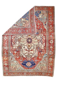 Antique Persian Serapi Rug 9'11" x 13’4"