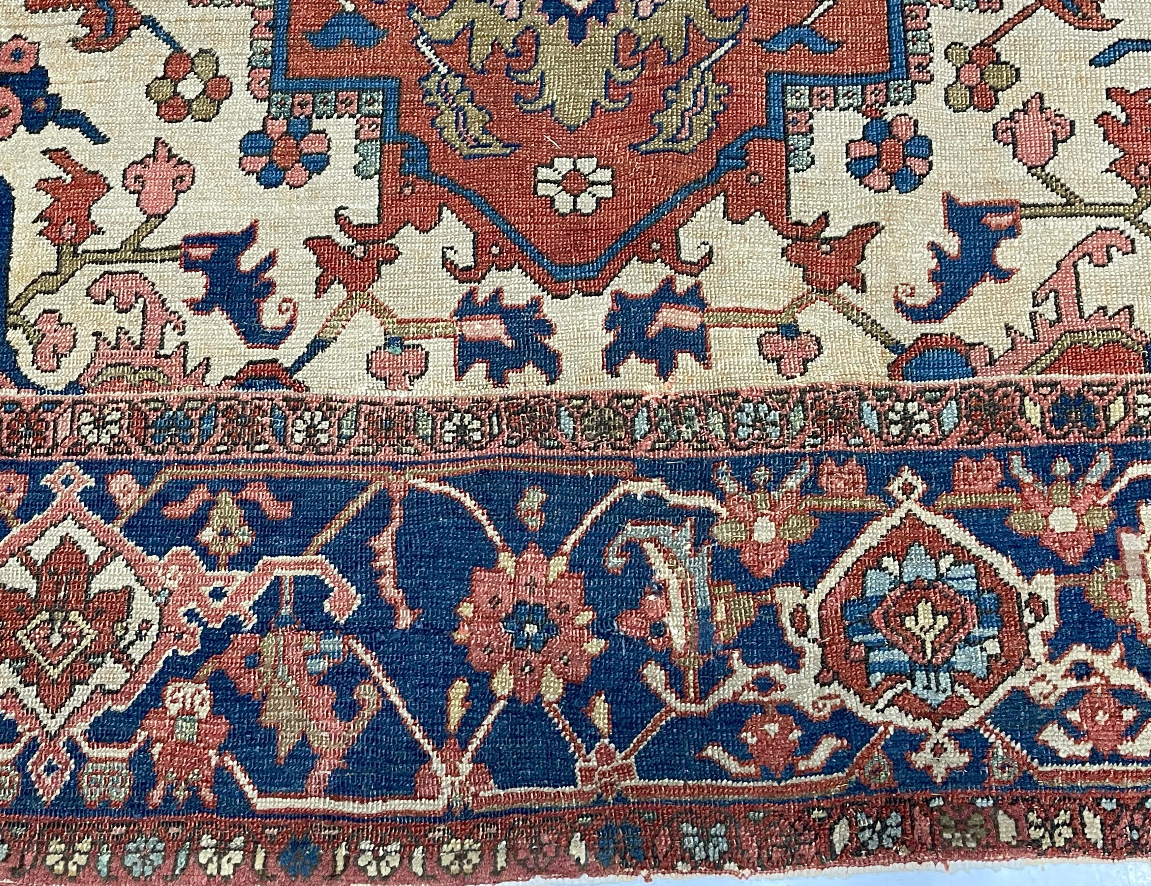 Antiker persischer Serapi-Teppich 9'4