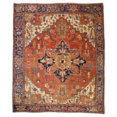 Antique Persian Serapi Rug 9'4" x 11’0"