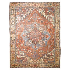 Antique Persian Serapi Rug 9’4” x 12’4”