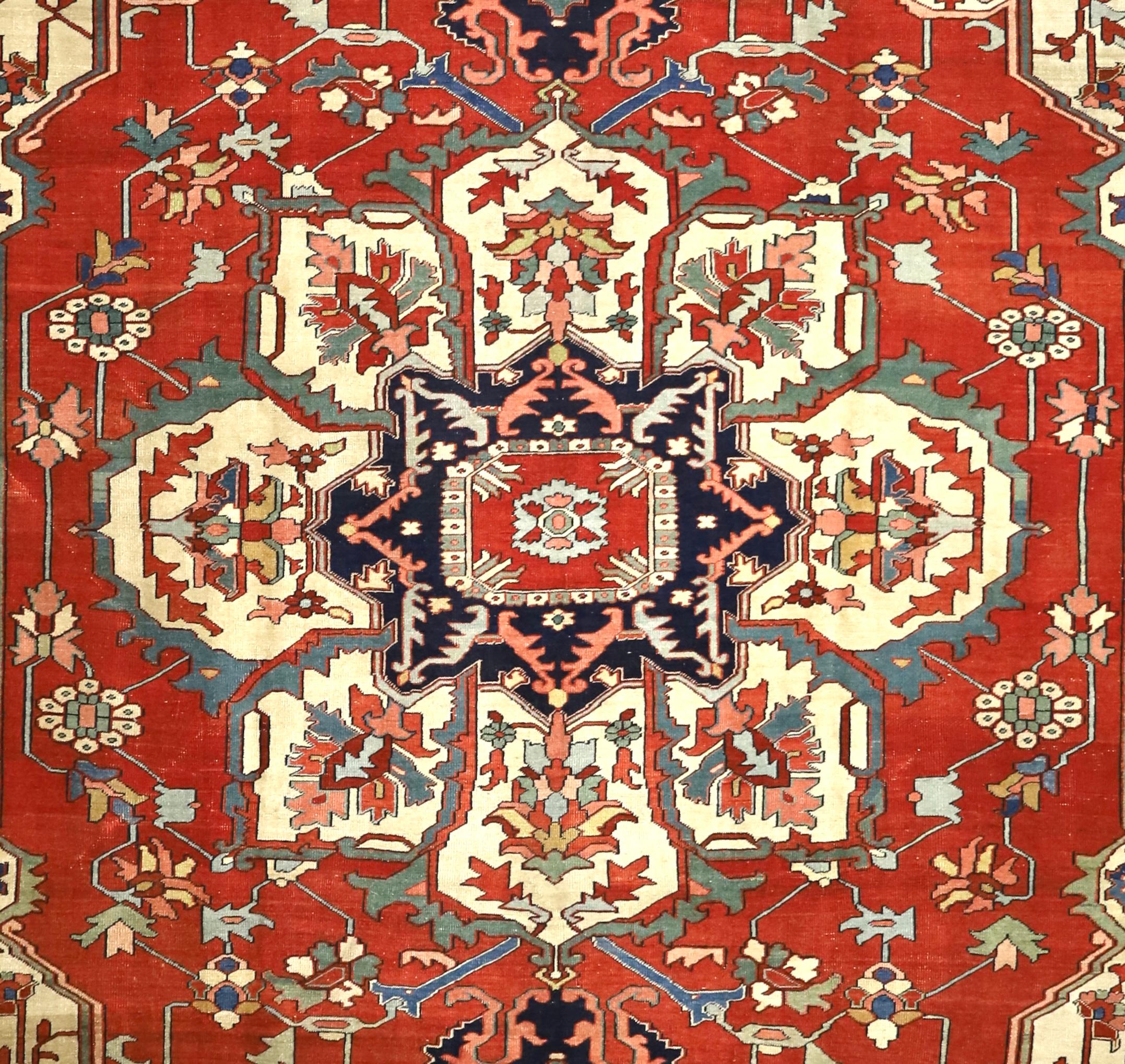 Antique Persian Serapi Rug 9’6