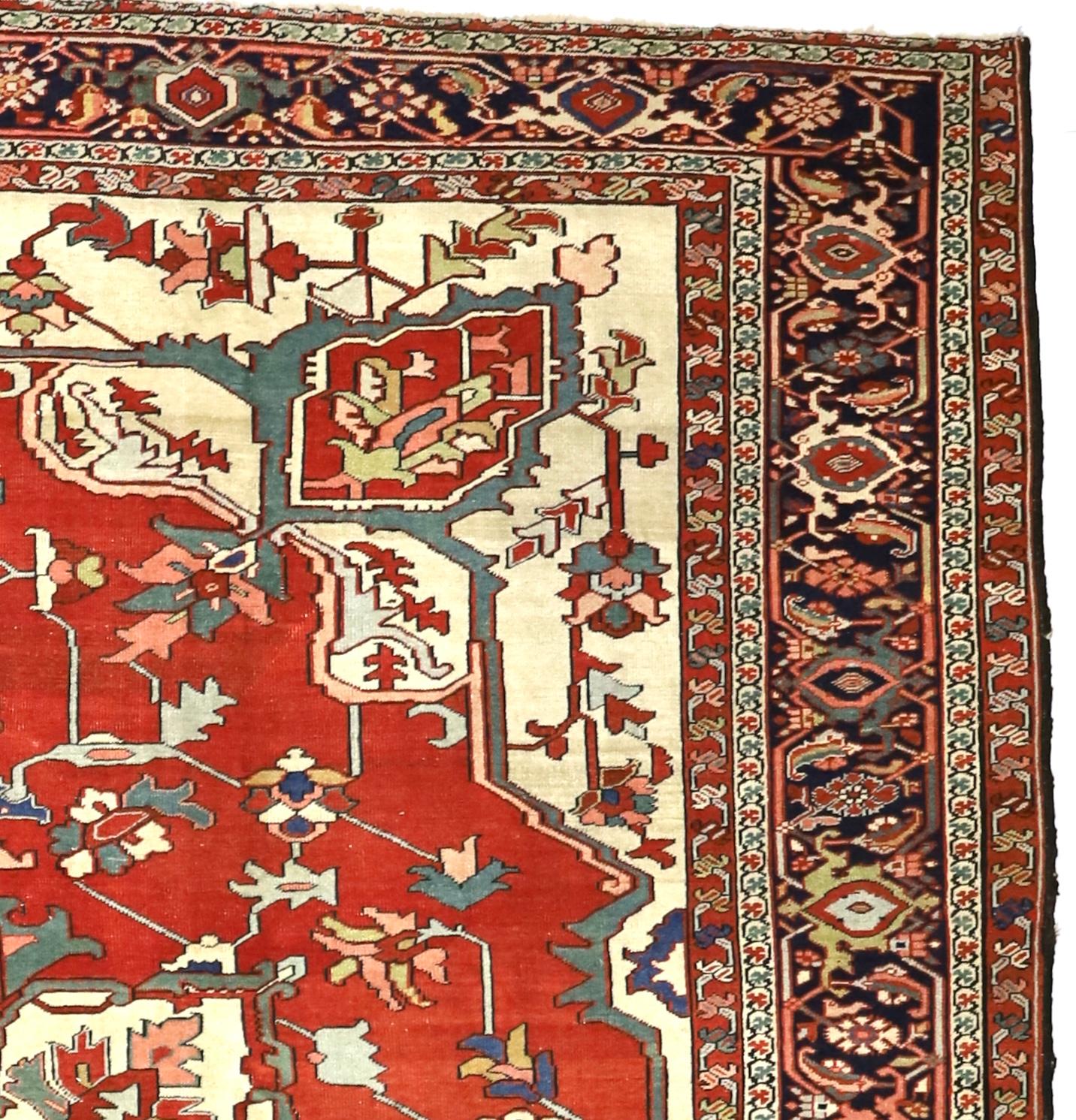 Antique Persian Serapi Rug 9’6