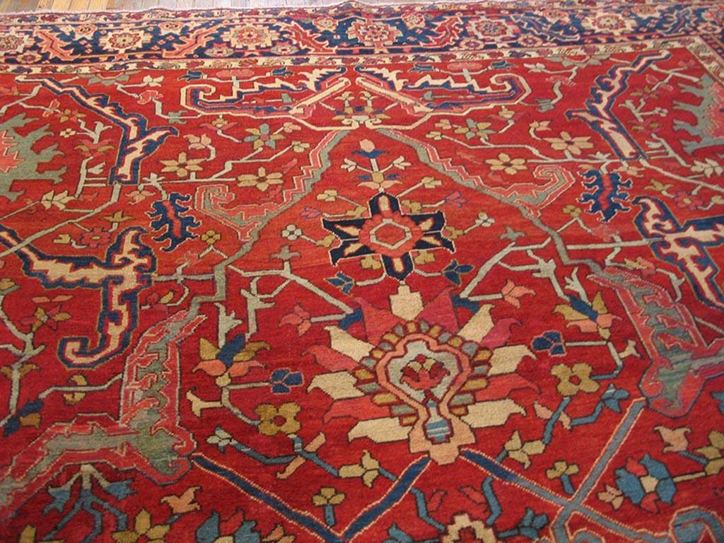 Late 19th Century N.W. Persian Serapi Carpet ( 9'6