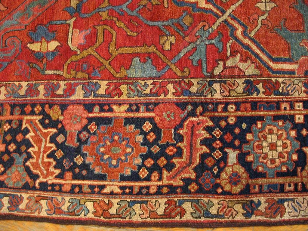 Late 19th Century N.W. Persian Serapi Carpet ( 9'6