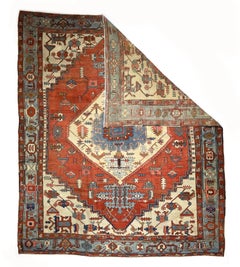Antique Persian Serapi Rug 9’7" x 11’6”