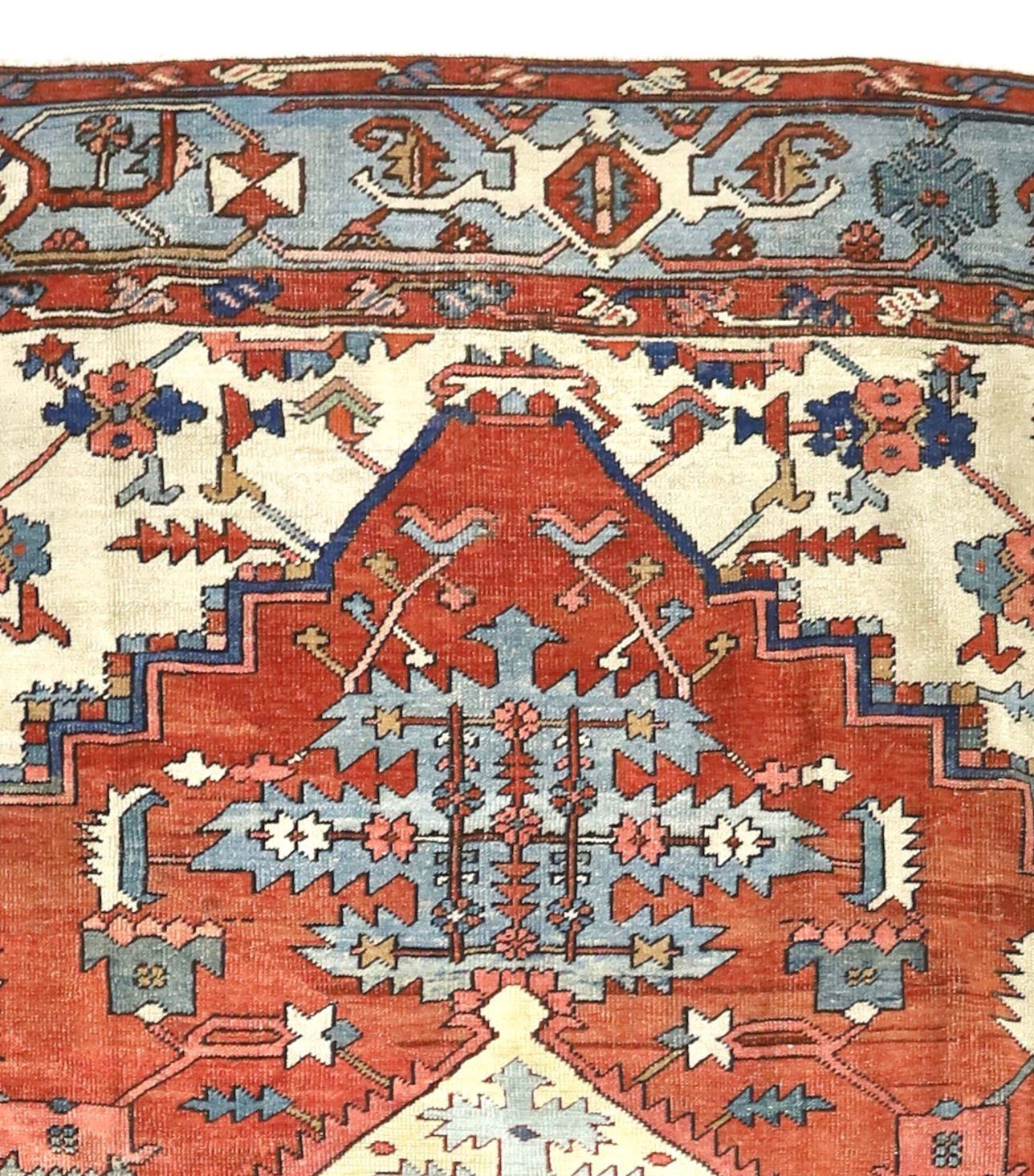 Antiker persischer Serapi-Teppich 9'7