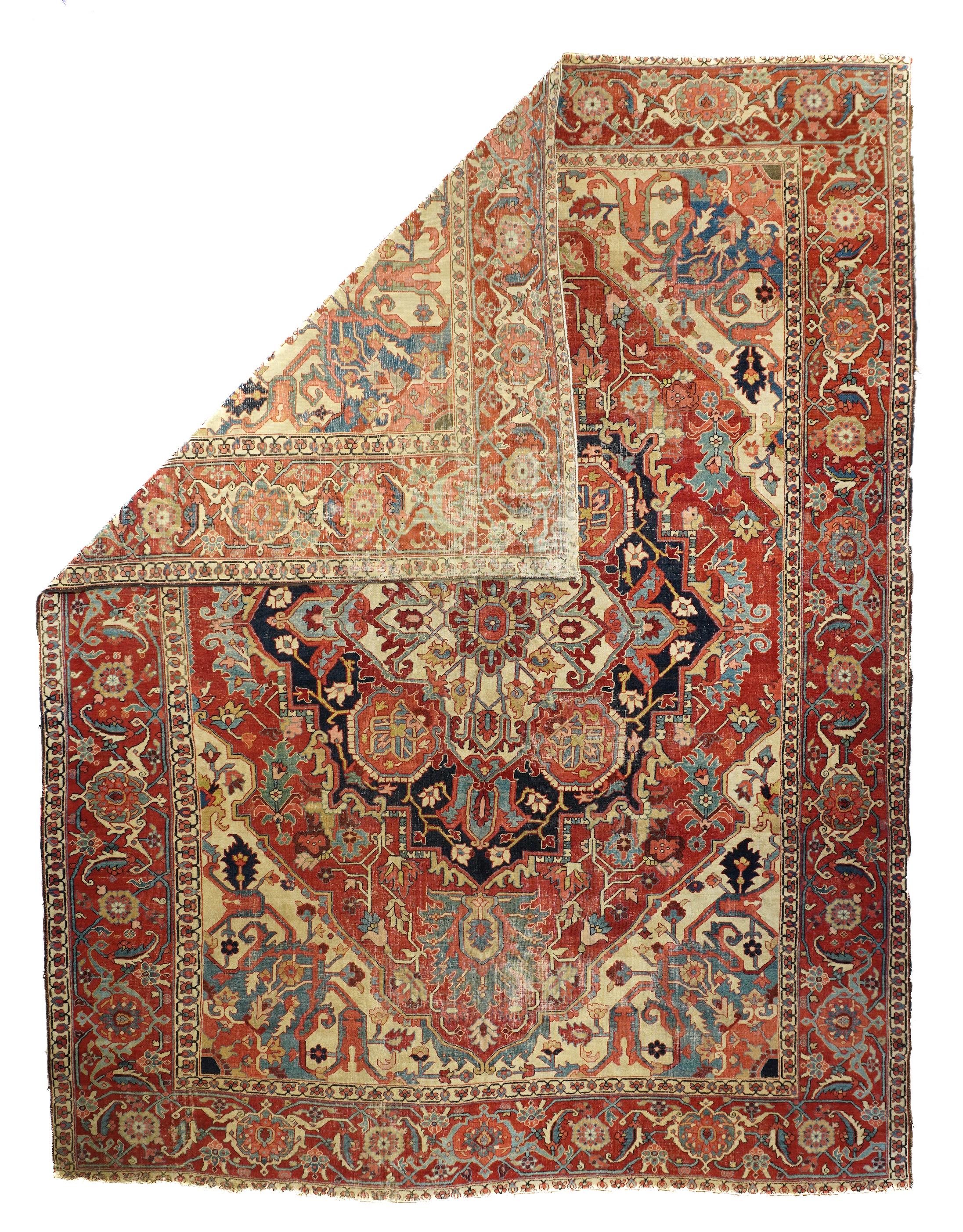 Antiker persischer Serapi-Teppich 9'7