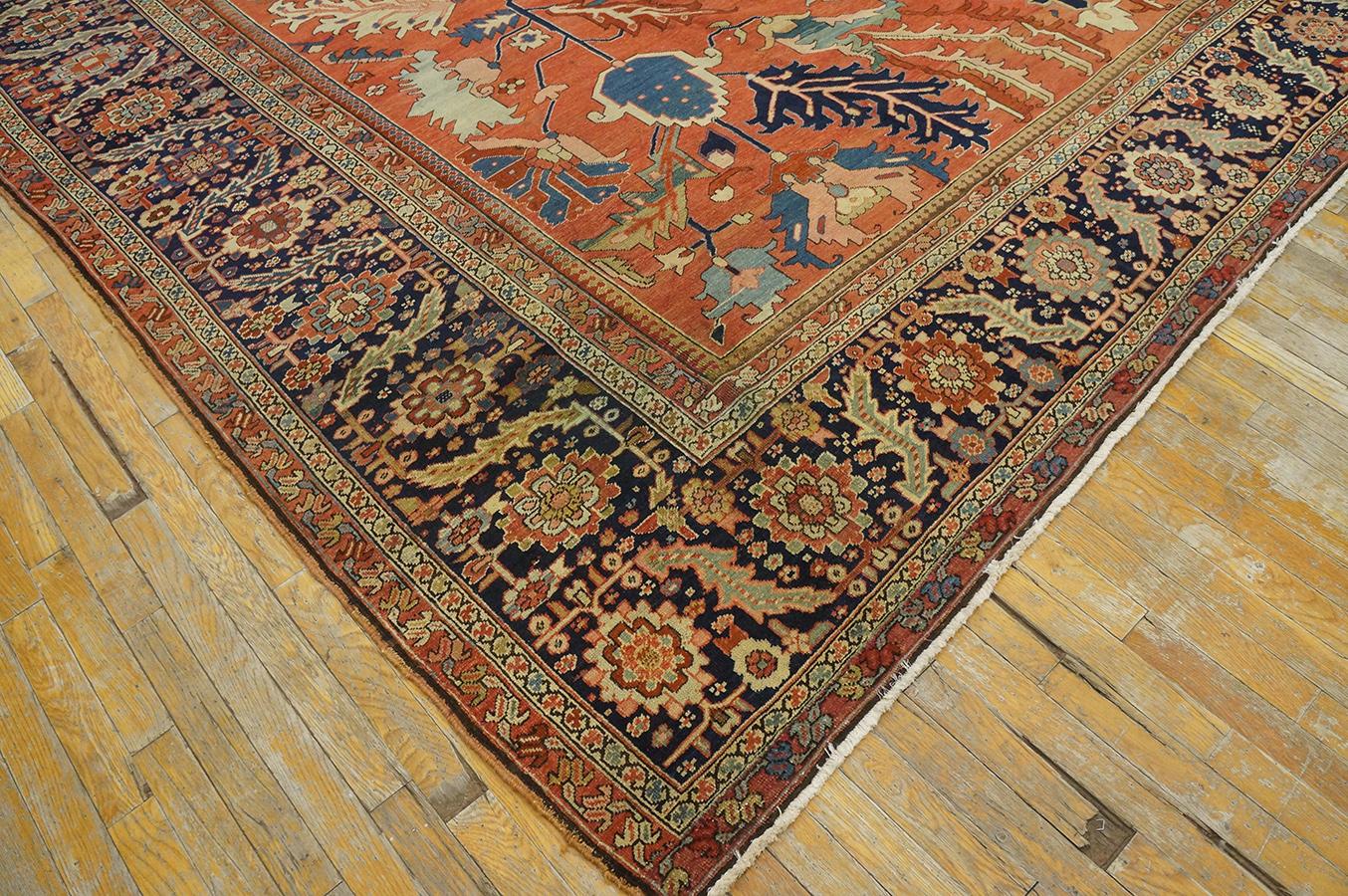 Antique Persian Serapi Rug For Sale 5