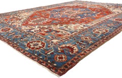 Late 19th Century Antique Persian Serapi Carpet with Traditional Style