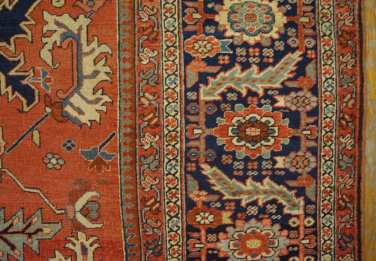 Antique Persian Serapi Rug For Sale 8