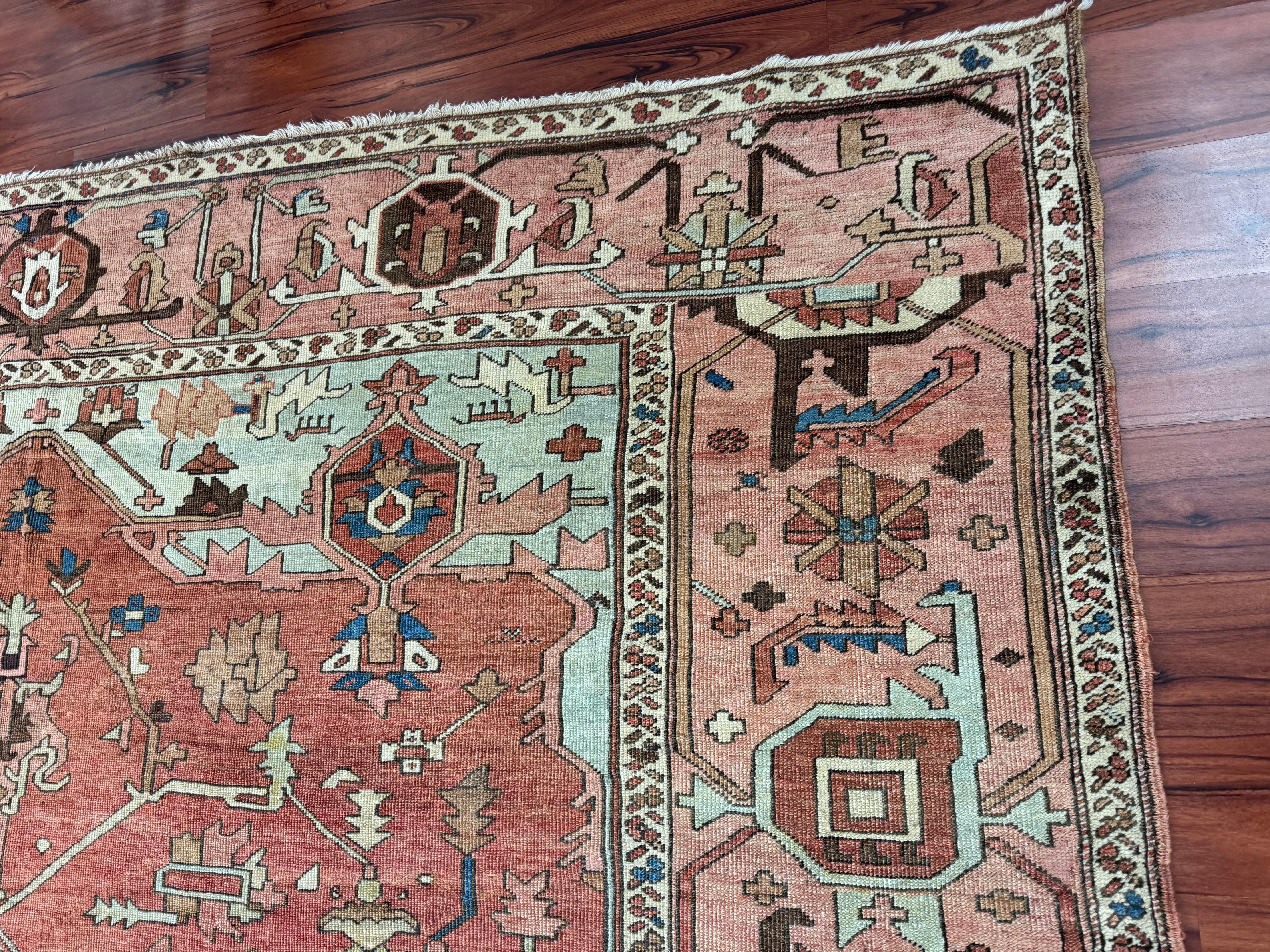 Antique Persian Heriz Serapi Rug For Sale 10