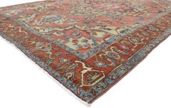 Early 20th Century Persian Serapi Carpet with Modern Style