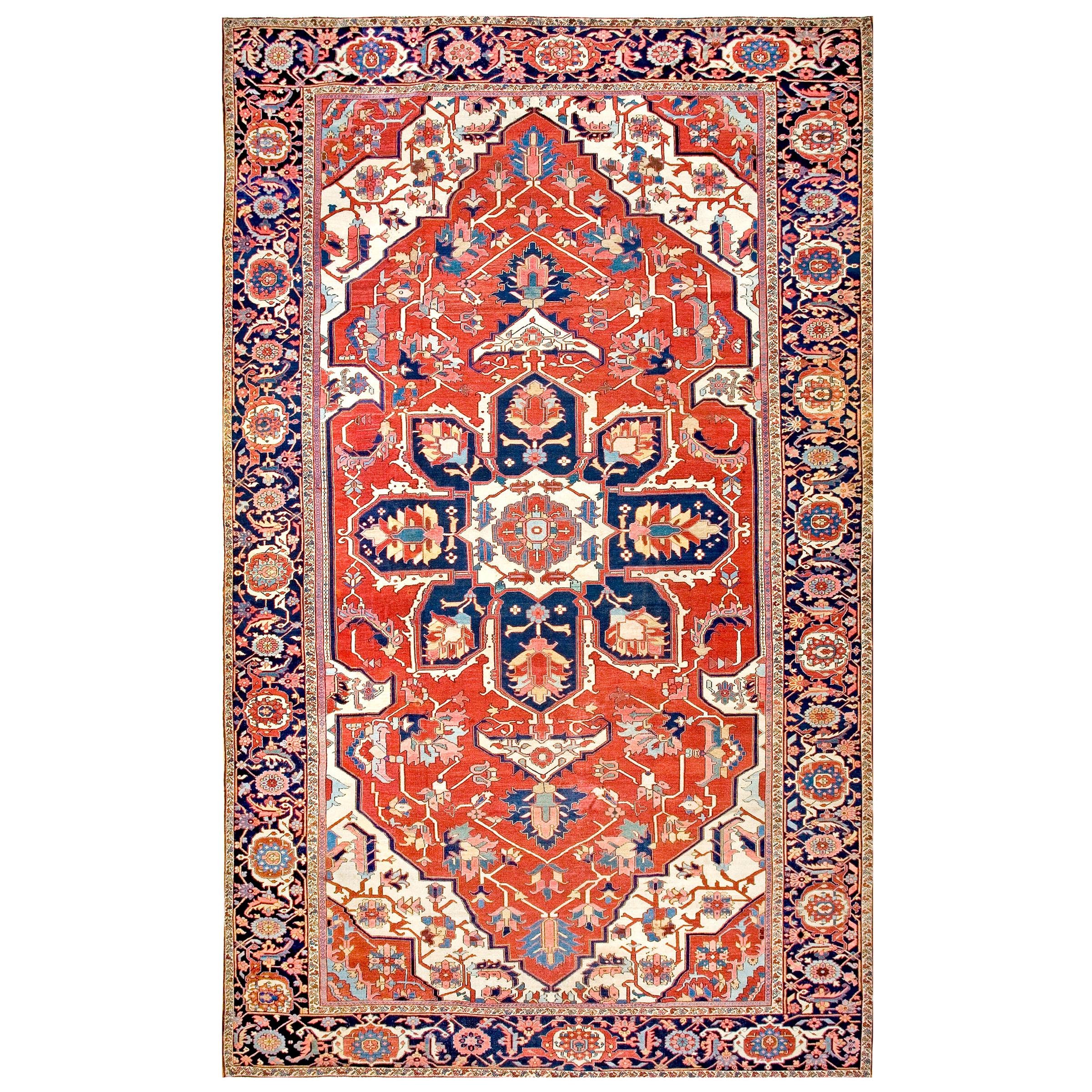 Antique Heriz Serapi Rug at 1stDibs