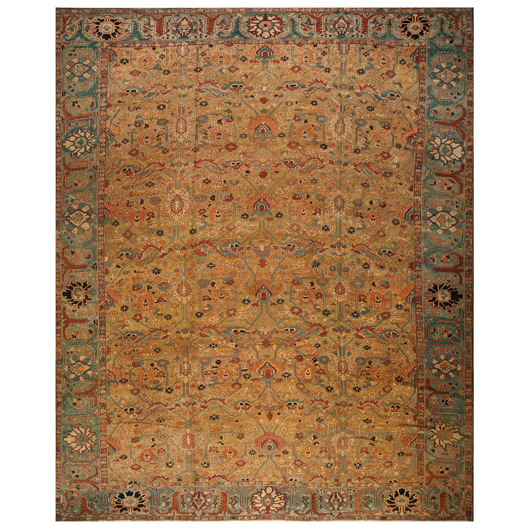 19. Jahrhundert N.W. Persischer Serapi-Teppich ( 14'8" x 18'8" - 447 x 570) im Angebot