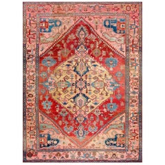 Antique 19th Century N.W. Persian Serapi Carpet ( 10" x 13'4" - 305 x 405 )