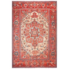 Antique Persian Serapi Rug