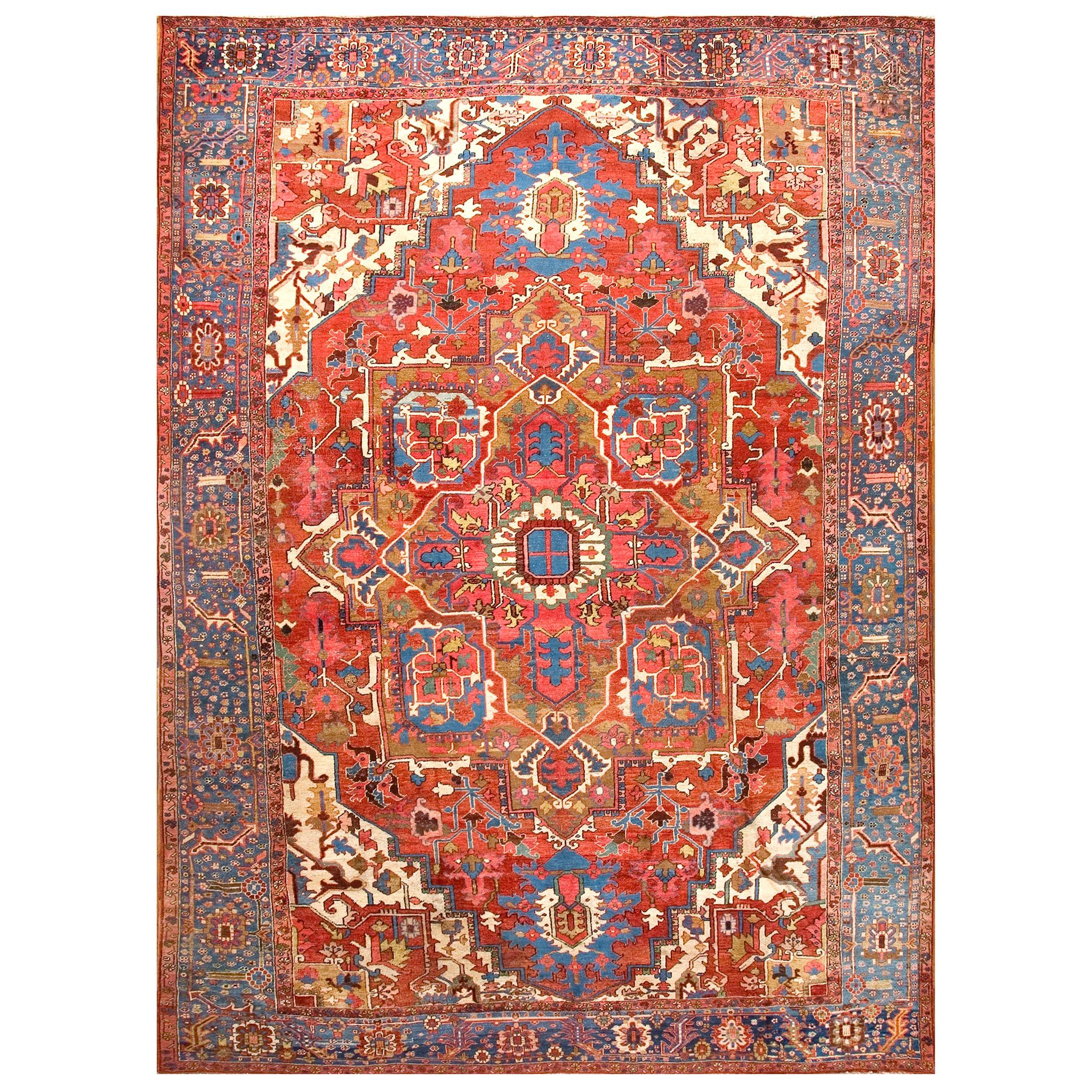 Early 20th Century N.W. Persian Serapi Carpet ( 10' x 14' - 305 x 427 ) For Sale