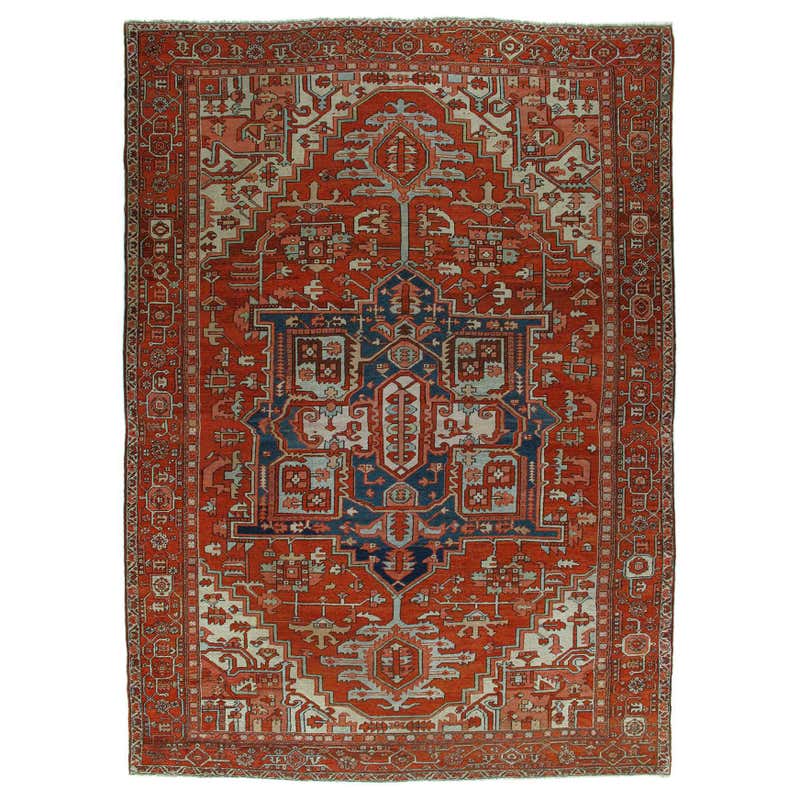 Antique Persian Serapi Rug at 1stDibs