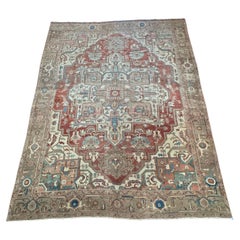 Antique Persian Heriz Serapi Rug