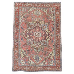 Antique Persian Serapi Rug