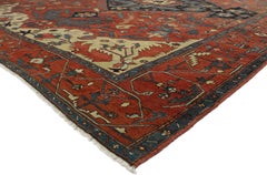 Antique Persian Serapi Rug
