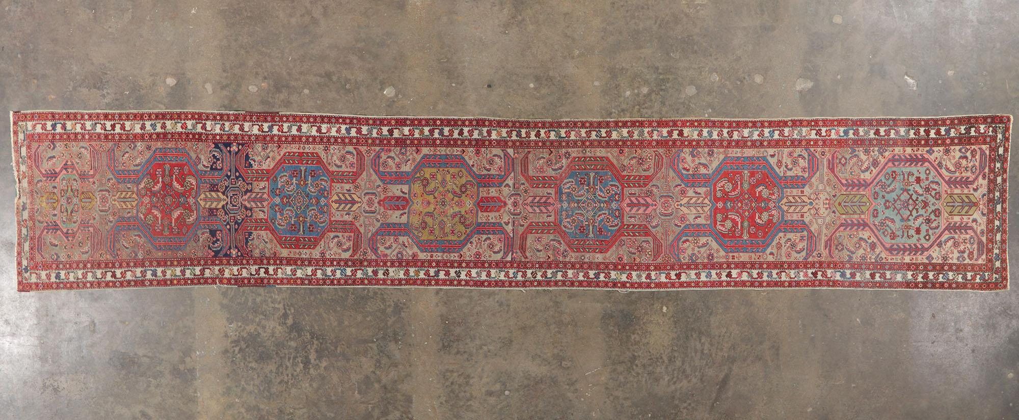 Antique Persian Serapi Runner For Sale 2