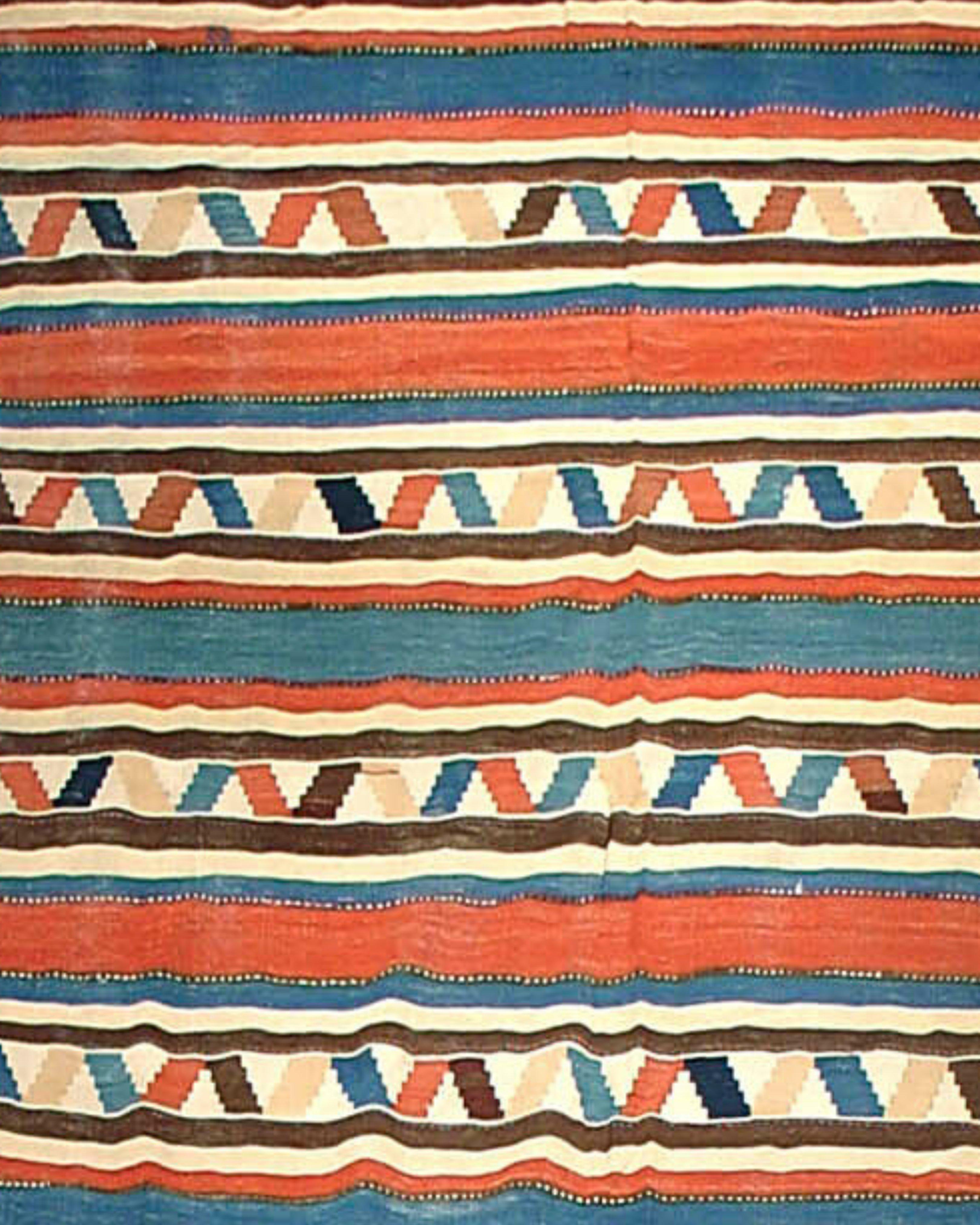 Antique Persian Shahsevan Kilim, 19th Century In Good Condition For Sale In San Francisco, CA